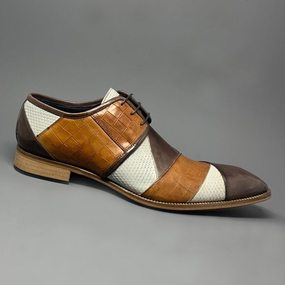 *NEW* / DUCA "Imperio" / Genuine Italian Calfskin / Tri Tone Derby / Men's 14 - Picture 6 of 13